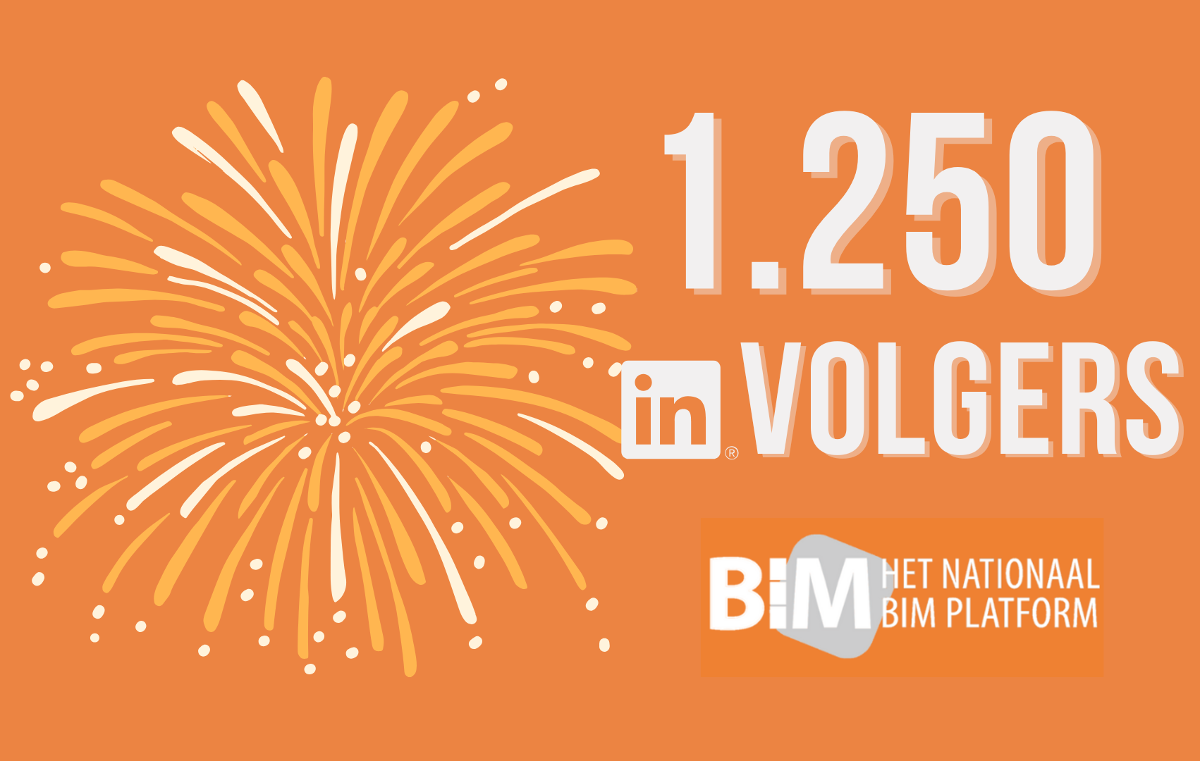 Mijlpaal: Het Nationaal BIM Platform heeft 1.250 volgers LinkedIn