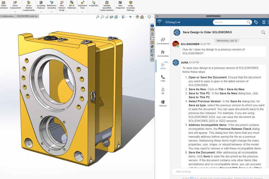 Ook SolidWorks 2026 introduceert AI in ontwerpen